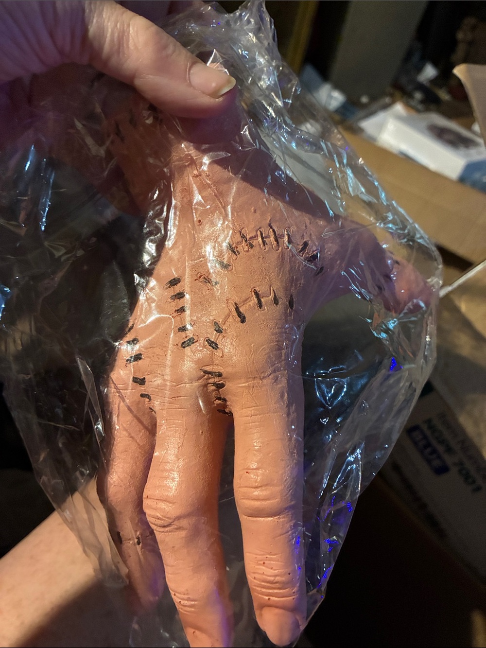 Realistic Severed Hand Prop in Flesh Tone